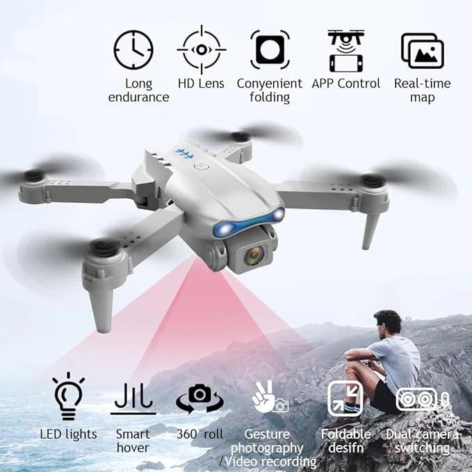 E99 PRO Drone with 4K HD Dual Camera